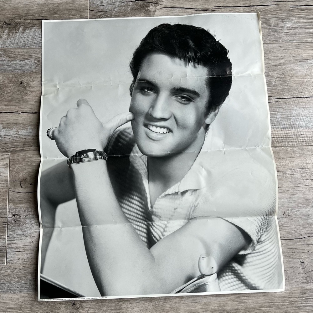 Original VTG 1988 Elvis Presley Poster